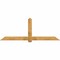 Ekena Millwork Eugene Rough Sawn Timber Gable Bracket, Western Red Cedar, 96"W x 36"H x 2"D x 6"F, 9/12 Pitch GBW096X36X0206EUG00RWR - alternate 1